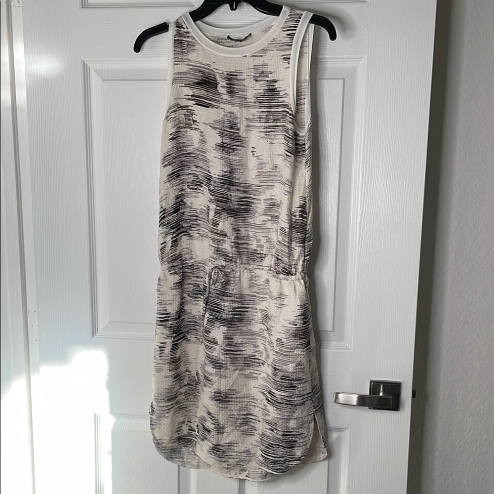 Vince 100% silk tank mini dress